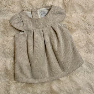 TAHARI Adorable Tan Baby Dress 0-3mos